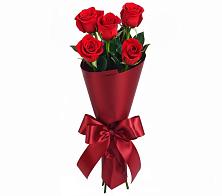 Букет 5 Красных роз Эдлесс Лав в Майский