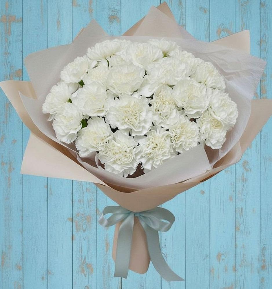 Букет цветов из: Гвоздики в Майский