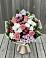 Букет цветов из: Альстромерии, Гвоздики, Розы и Хризантемы в Майский