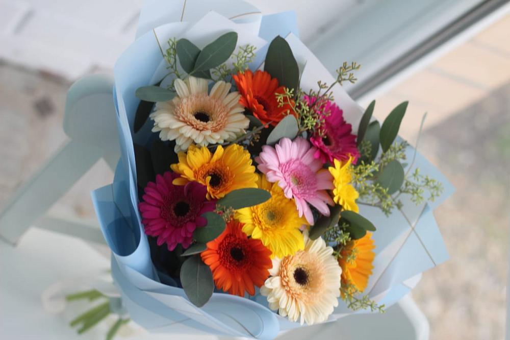 Букет цветов из: Герберы в Майский