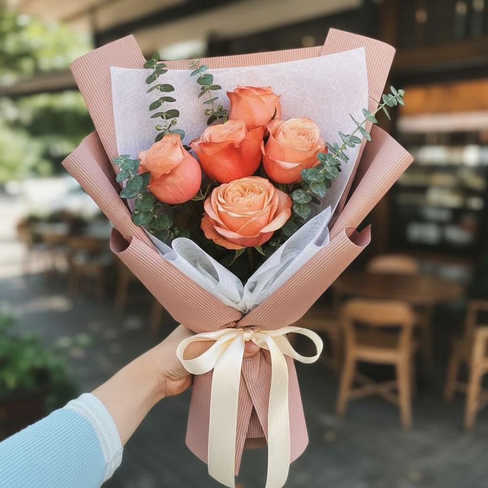 Букет цветов из: Розы в Майский