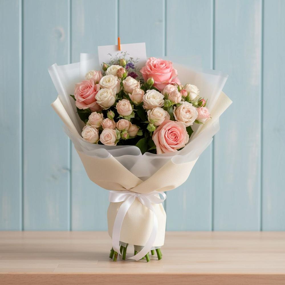 Букет цветов из: Розы в Майский