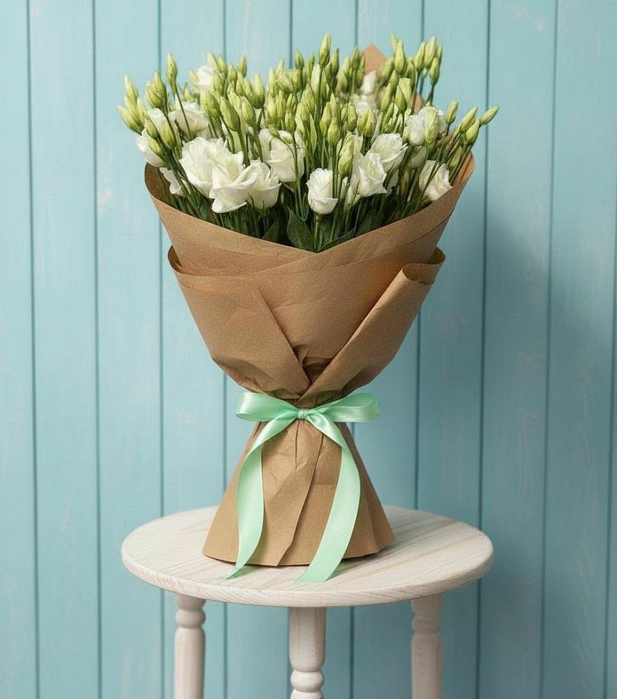 Букет цветов из: Лизиантусы в Майский