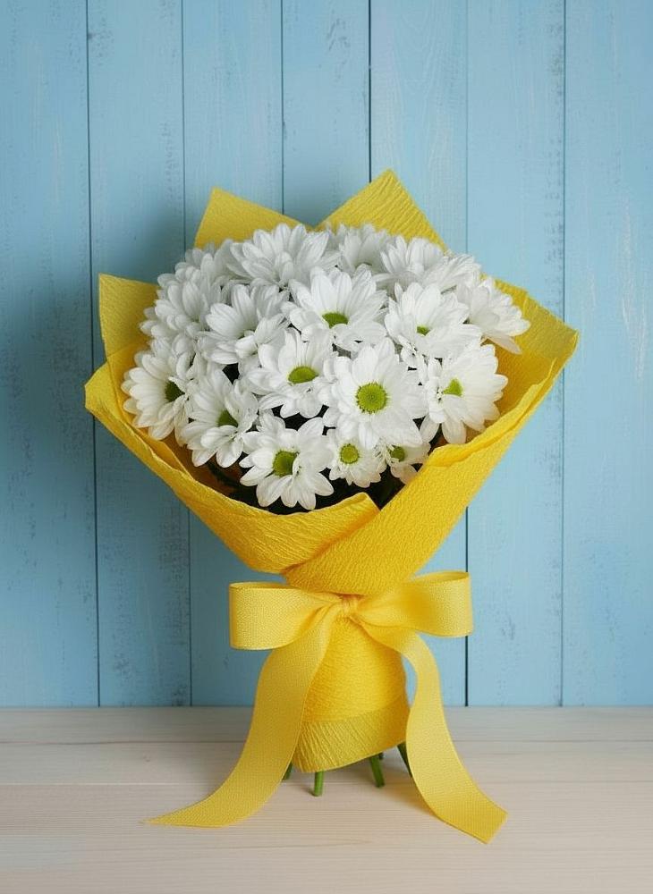 Букет цветов из: Хризантемы в Майский