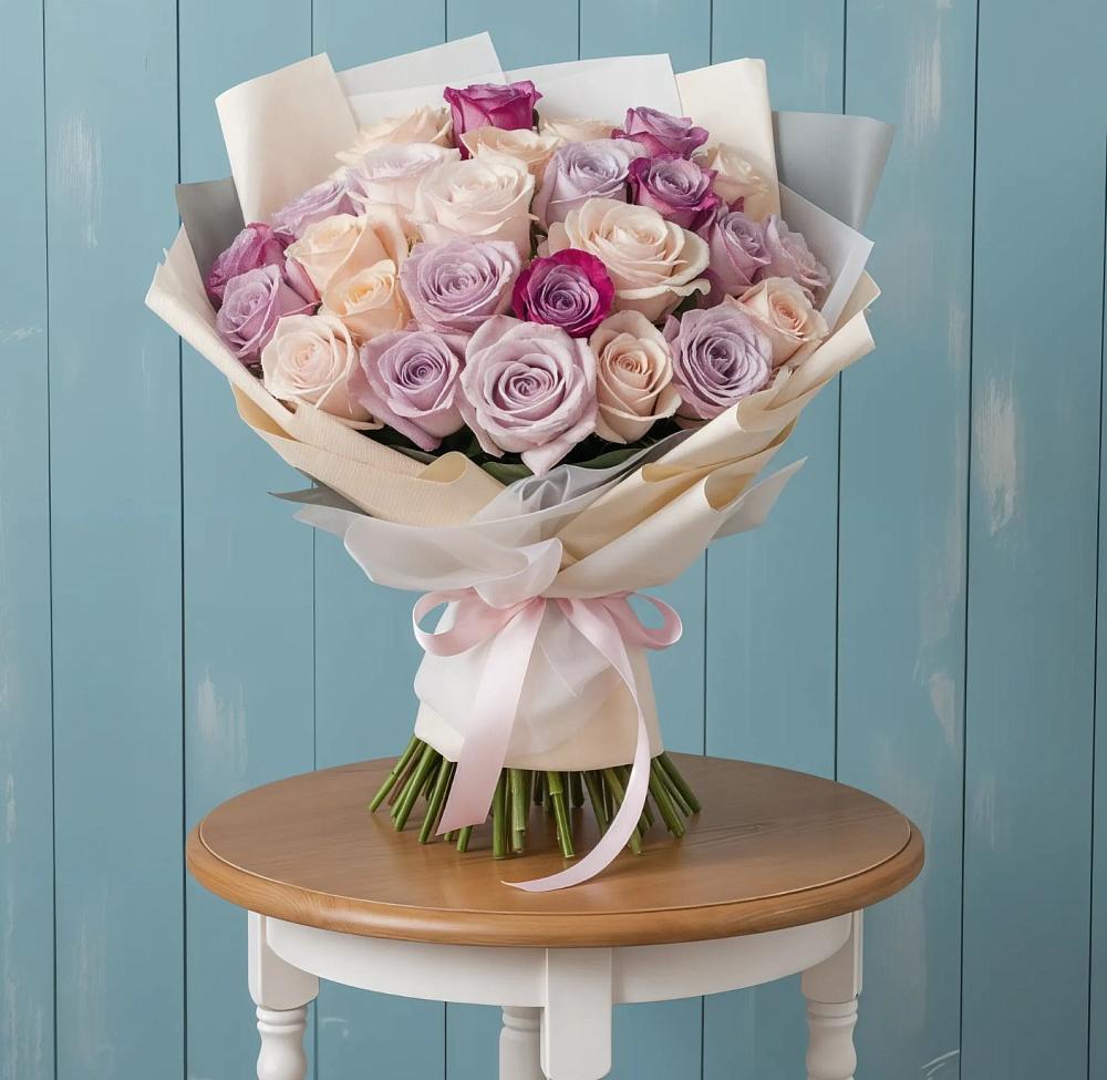 Букет цветов из: Розы в Майский