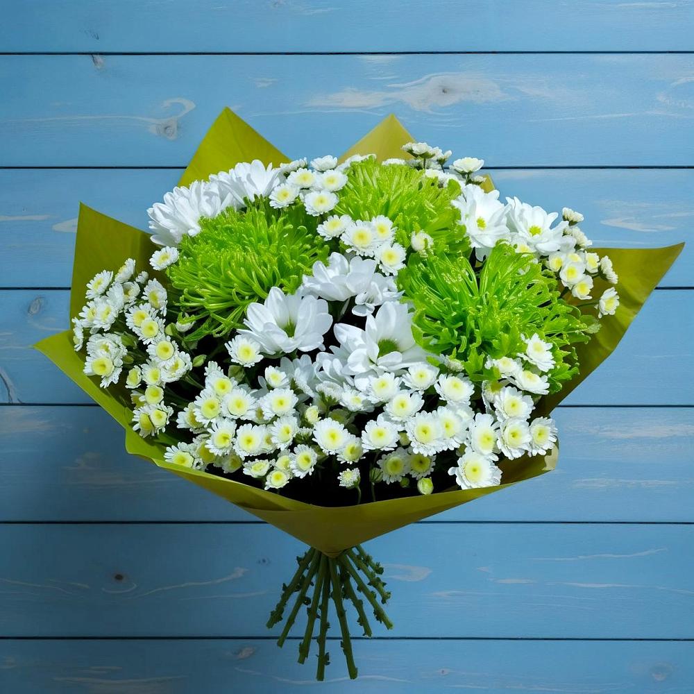 Букет цветов из: Хризантемы в Майский