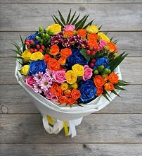 Букет цветов из:  Розы и Хризантемы #REPLACE_PRED# Майский