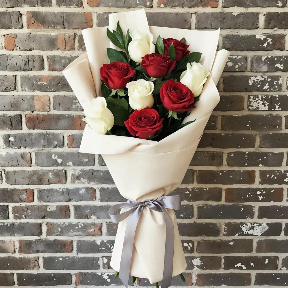 Букет цветов из: Розы в Майский