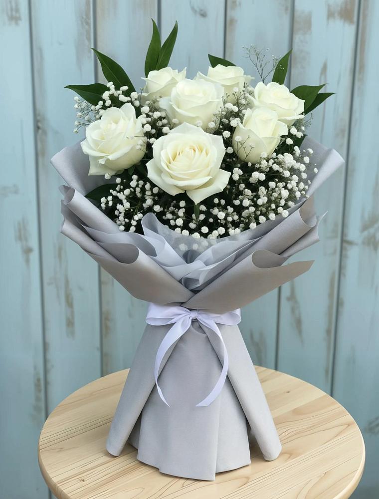 Букет цветов из: Розы в Майский