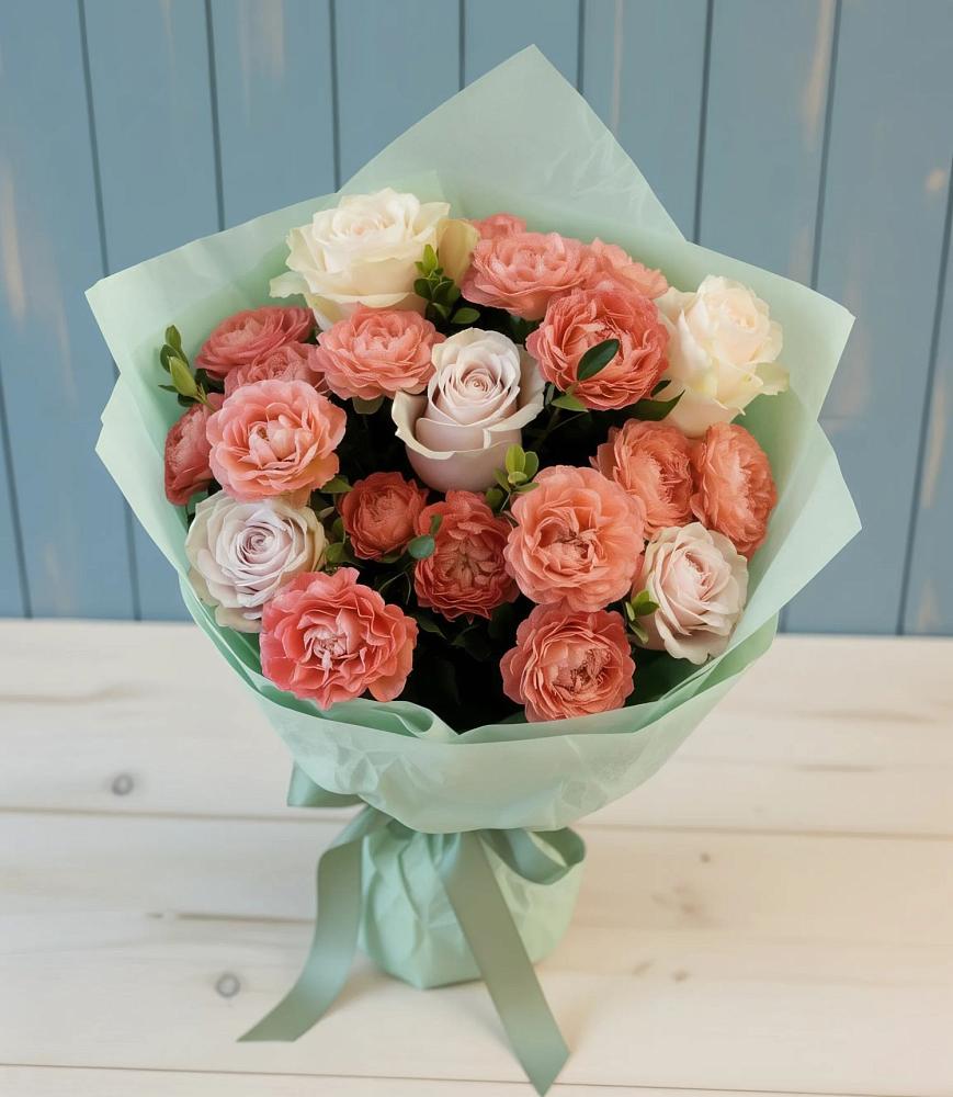 Букет цветов из: Розы в Майский