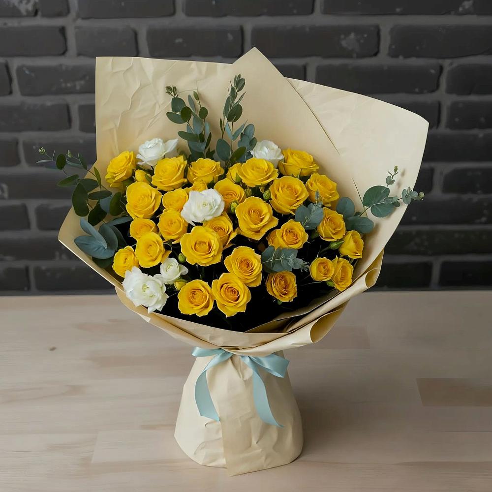 Букет цветов из: Розы в Майский