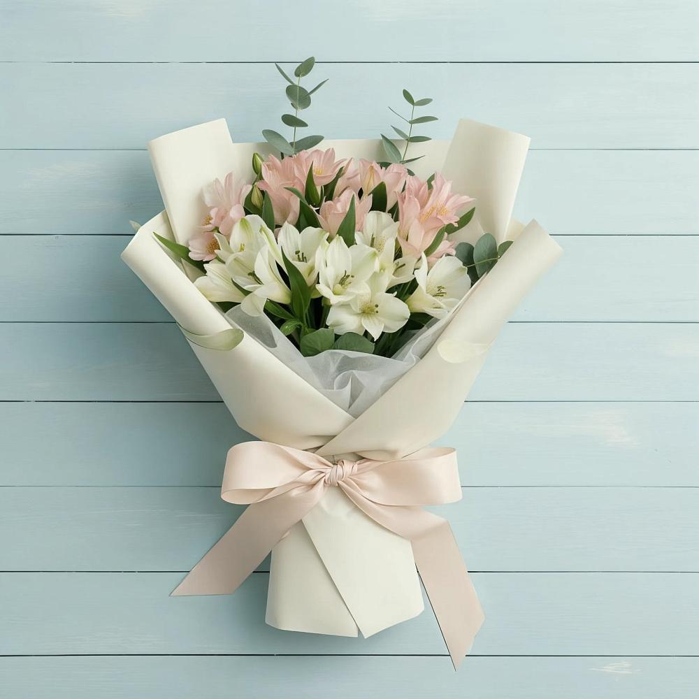 Букет цветов из: Альстромерии в Майский