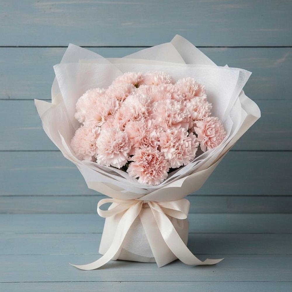 Букет цветов из: Гвоздики в Майский